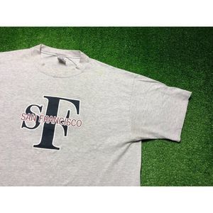 Vintage 90s San Francisco Men's Single Stitch Graphic Tee Size XL Gray USA